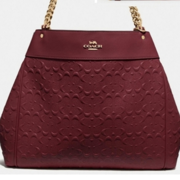 Coach Handbags - New COACH SIGNATURE LEATHER SHOULDER Bag Purse Handbag